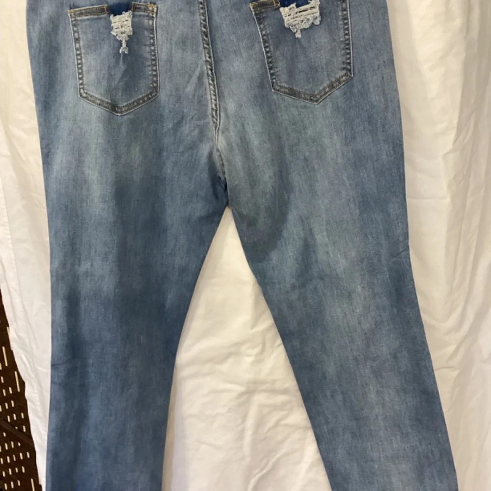 Leopard Print Patchwork Jeans (NWT) - Picture 5 of 6